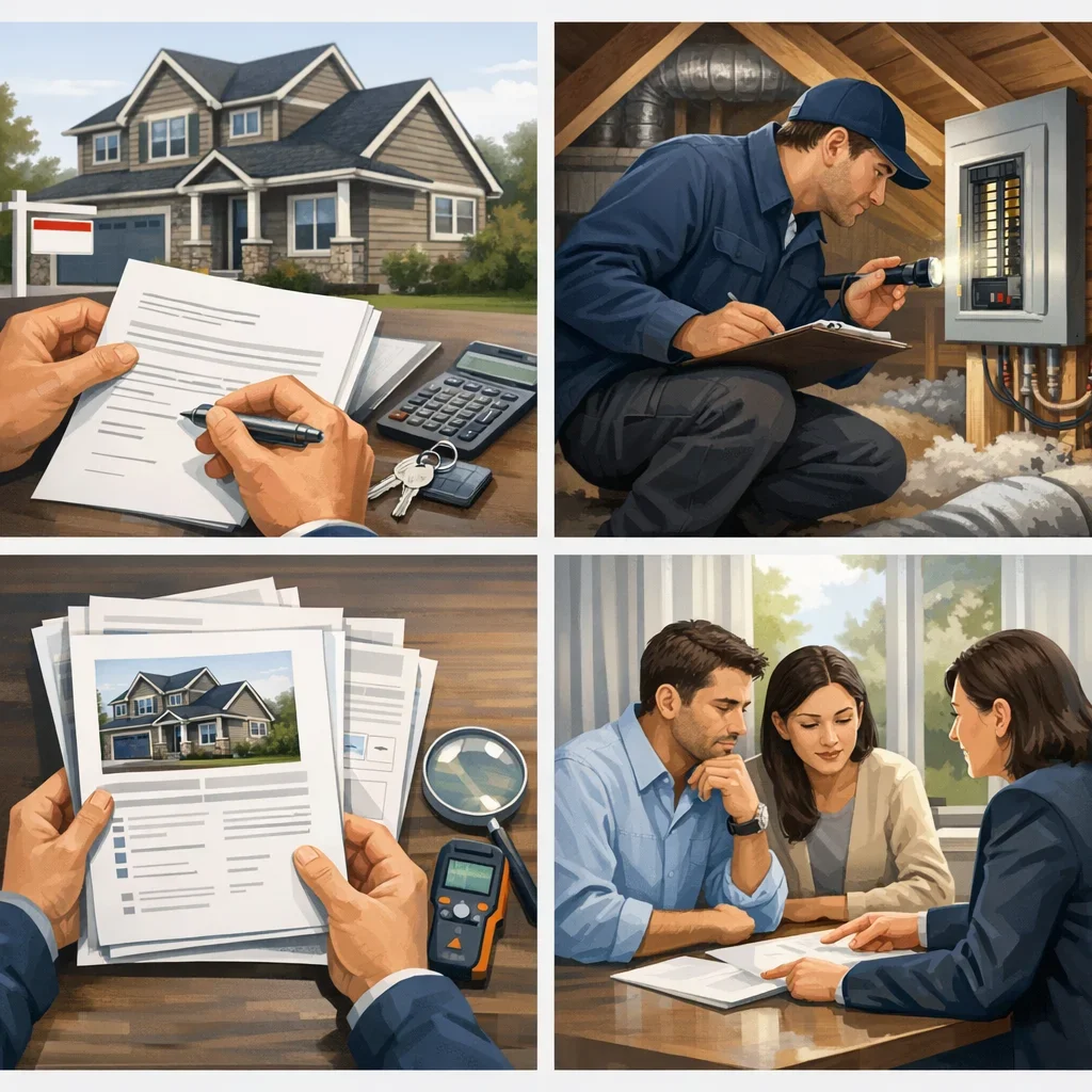 Visual guide to offer inspection report and decision for British Columbia property buyers