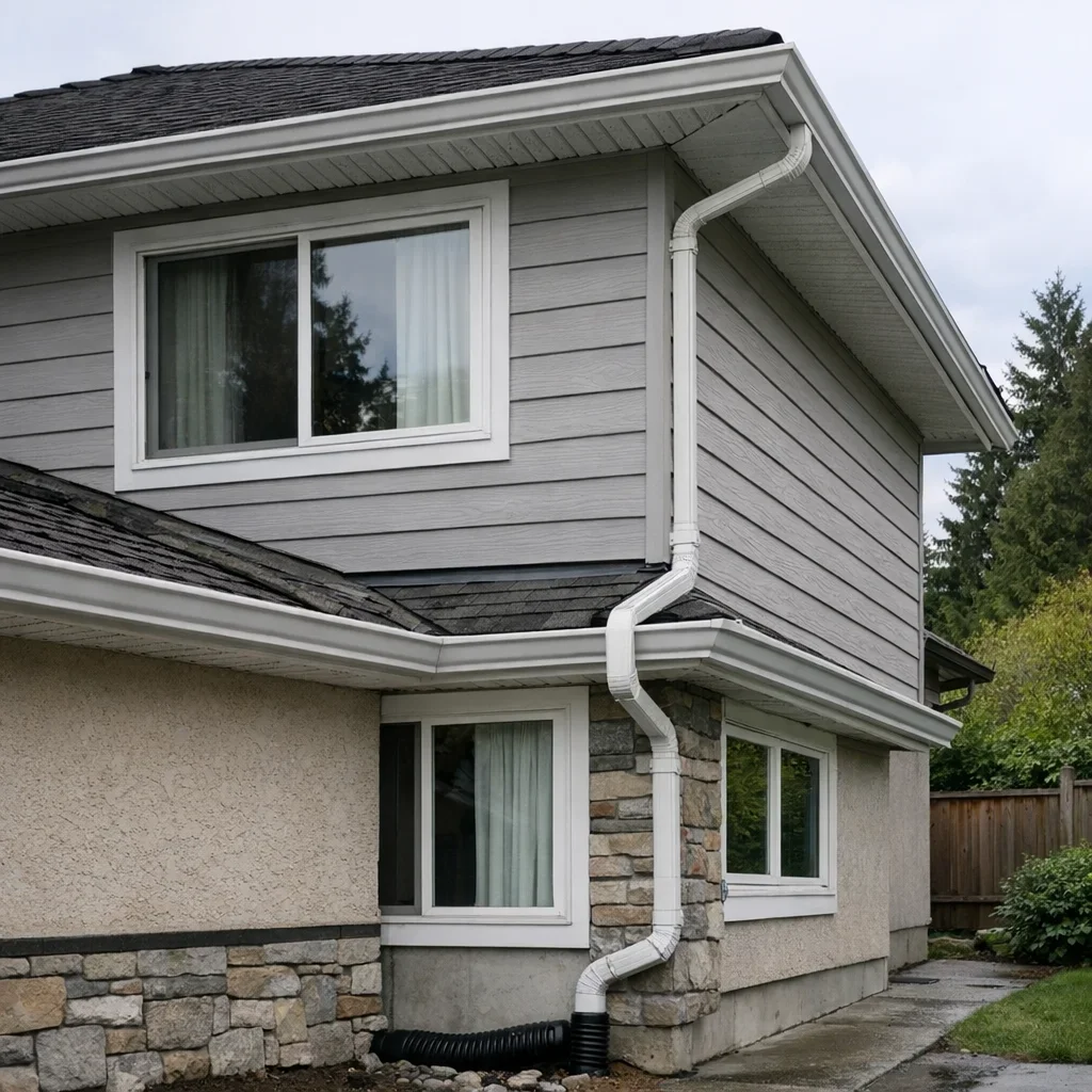 Visible exterior building systems relevant to a Burnaby home inspection