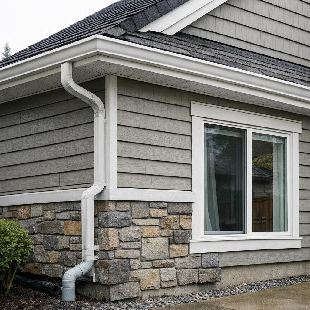 Visible exterior building systems relevant to a Surrey home inspection