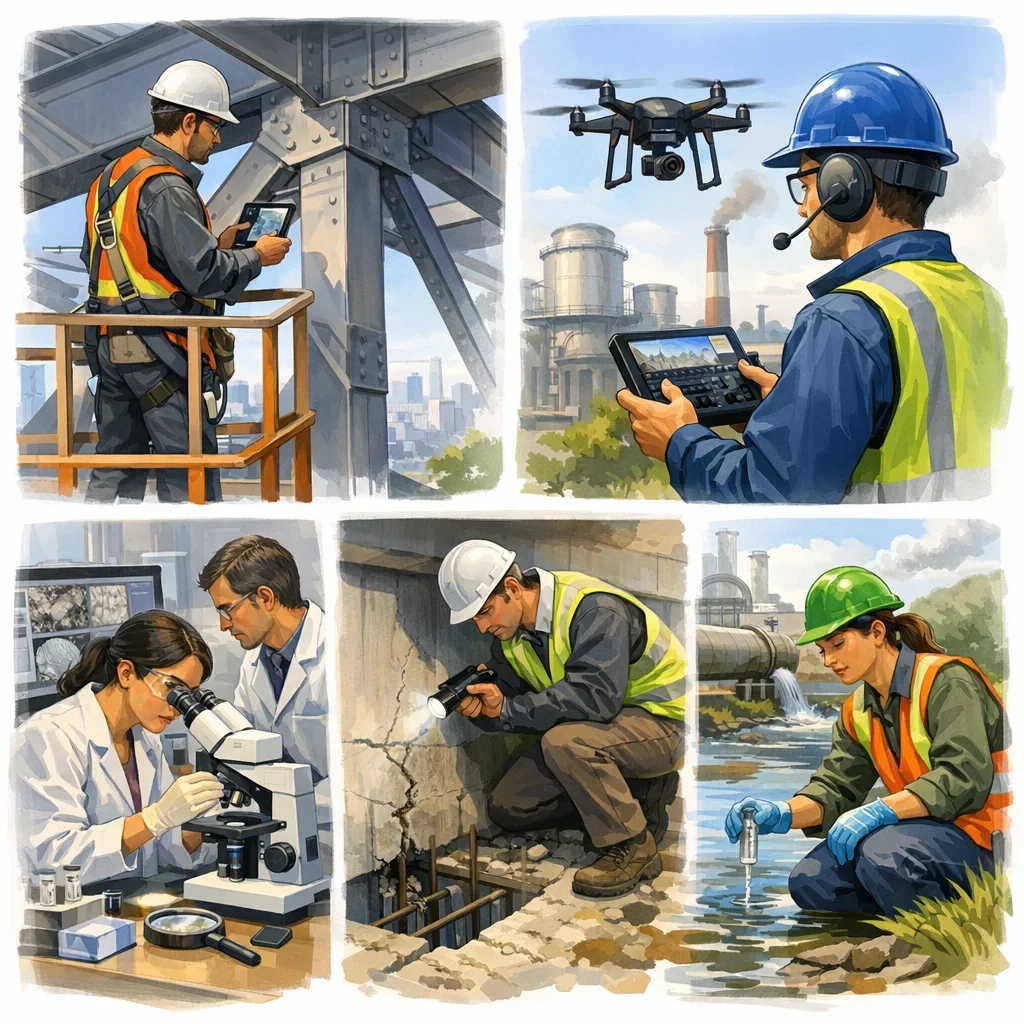 Visual guide to general inspection versus engineering assessment for British Columbia property buyers