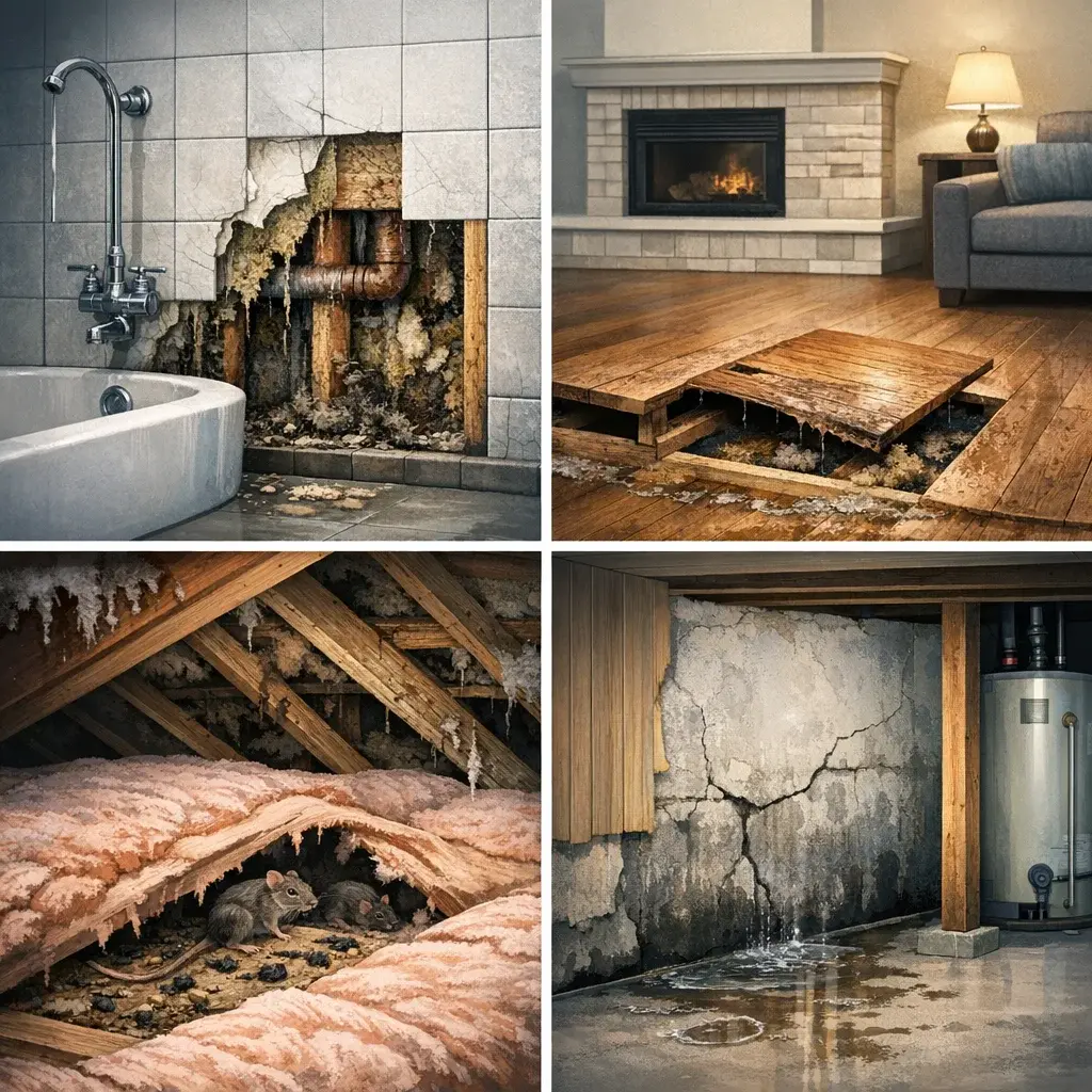 Visual guide to what old finishes may hide for British Columbia property buyers