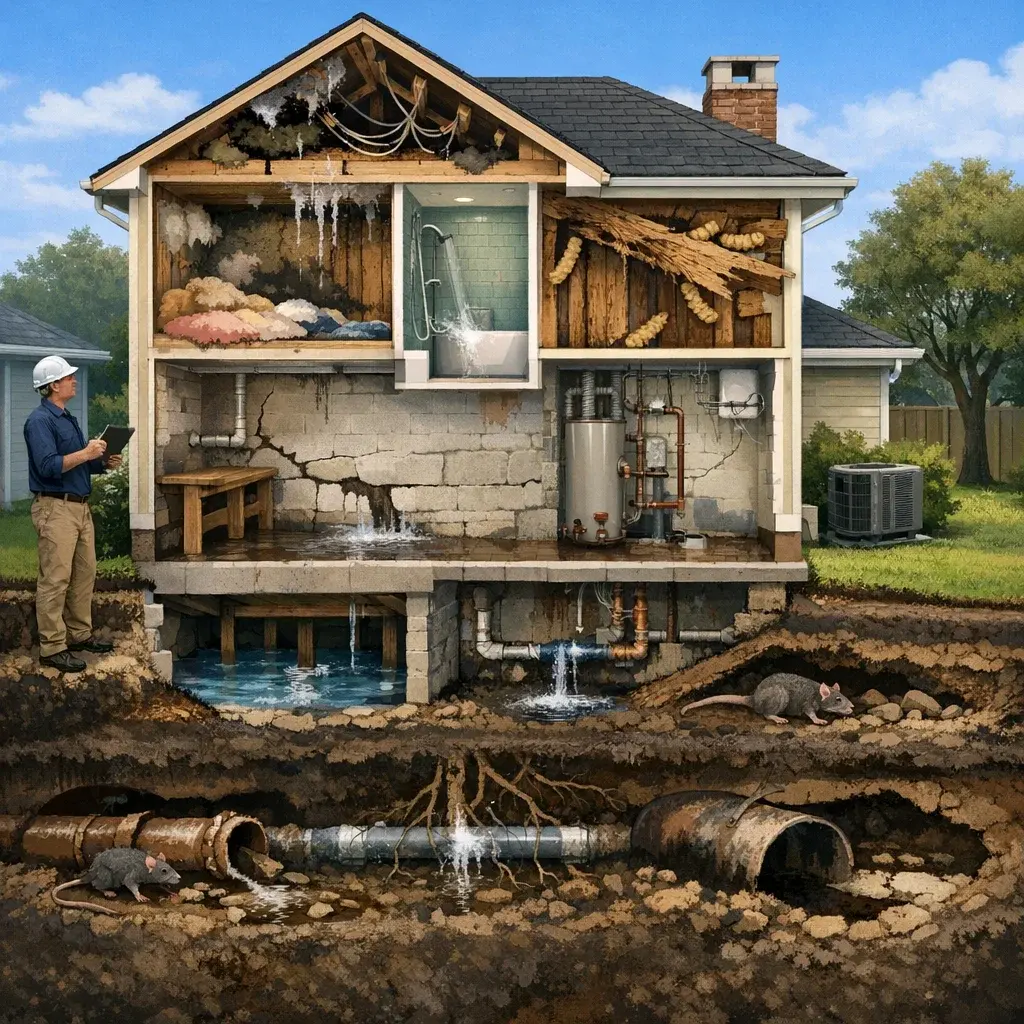 Visual guide to concealed water supply piping limits for British Columbia property buyers