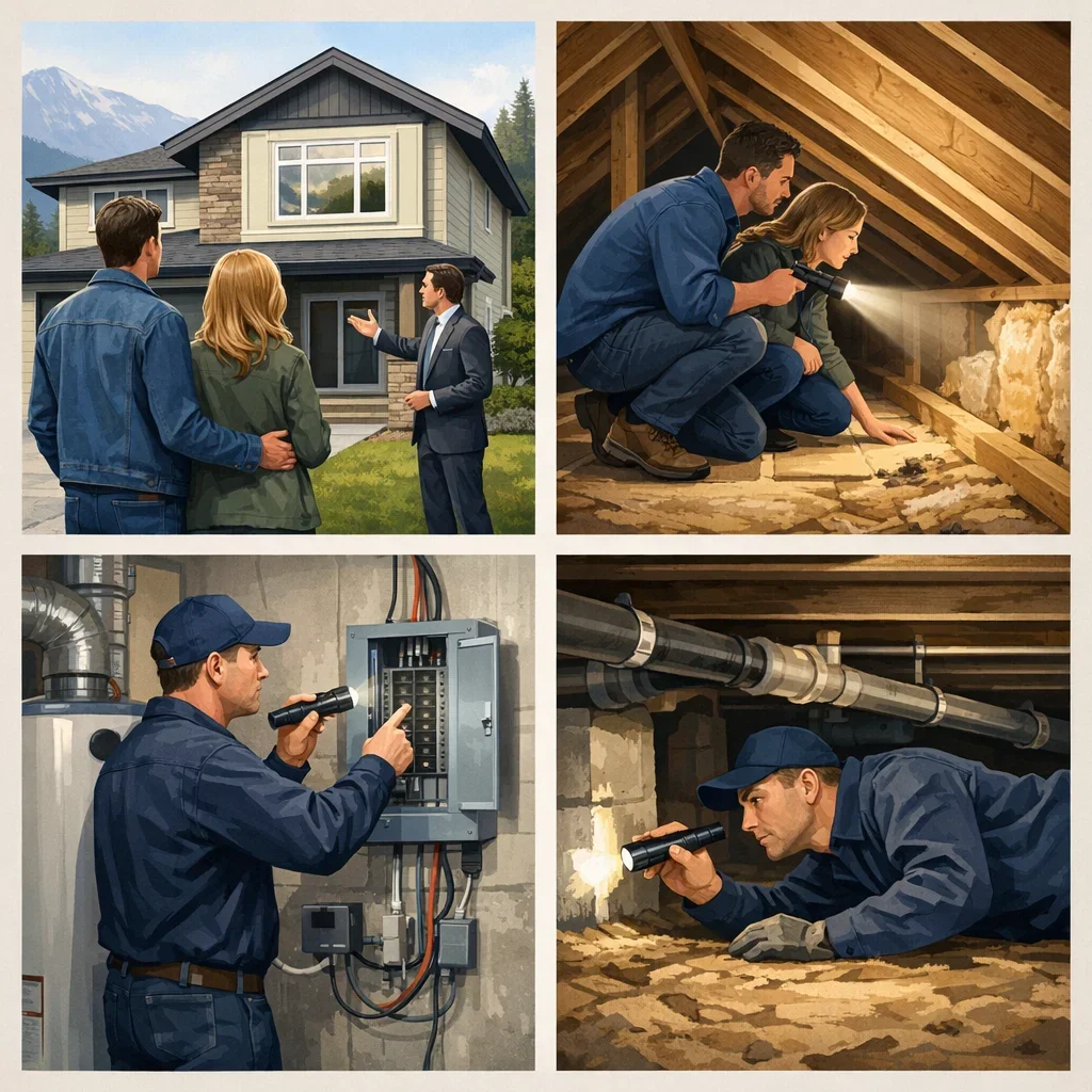 Visual guide to before offer versus after acceptance for British Columbia property buyers