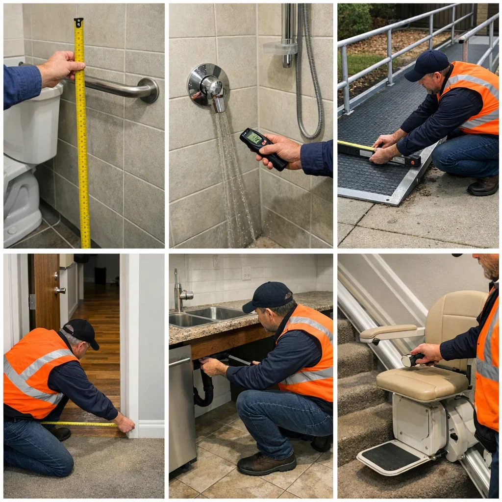 Accessible building features considered during pre-purchase home inspections