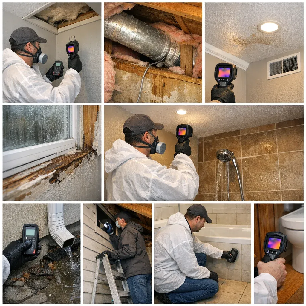 Accessible building features considered during thermal imaging & moisture detection